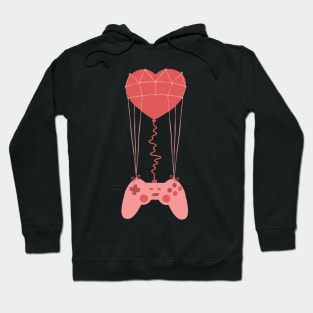 Video Gamer Heart Controller amer Heart Controller Valentine's Day Hoodie